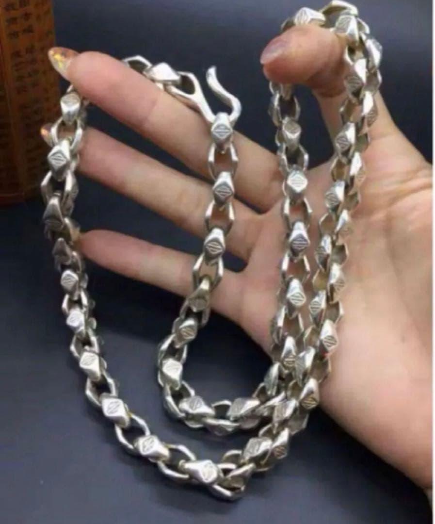 シルバー925 ヴィンテージ ハーレー　ネックレス　ウォレットチェーン