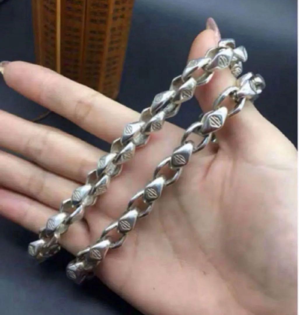 シルバー925 ヴィンテージ ハーレー　ネックレス　ウォレットチェーン