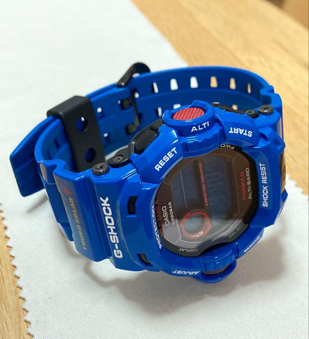 レア！希少色！美品！G-SHOCK ライズマンGW-9200BLJ-2JF 青