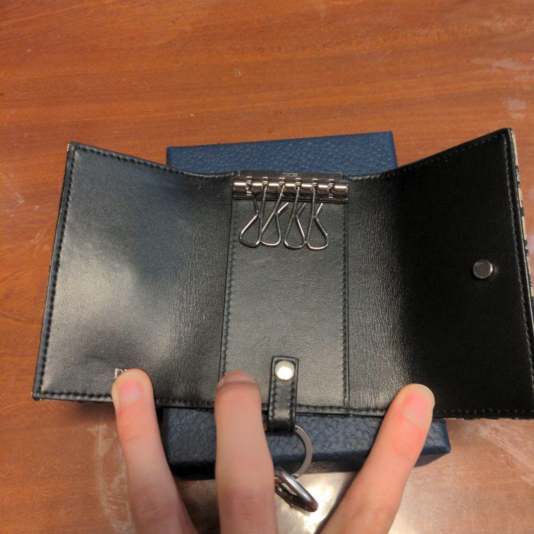 Dior キーケース ベージュ/ブラック