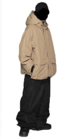 【最後の値下げ】25-26スノーボード ウェア/上下セット/ベージュ/ Lサイズ