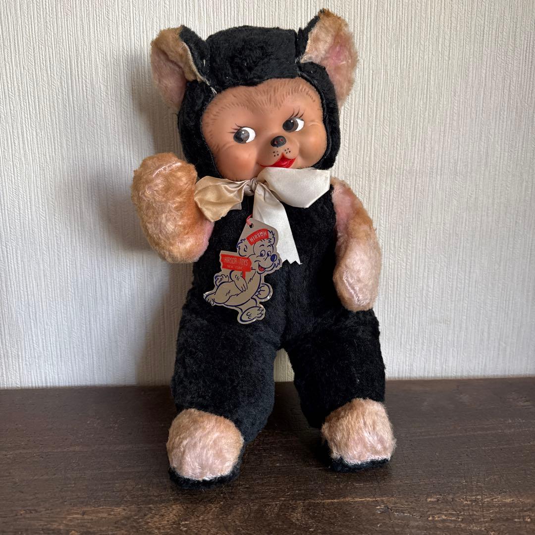 Hirsch Toys ヒルシュ　ラバーフェイス　ドール　ビンテージ　クマ