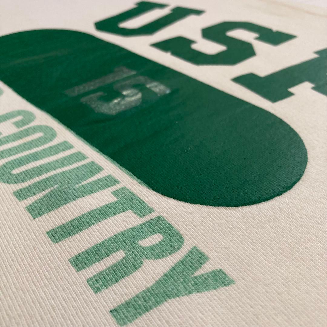 超美品 白ボディ×緑 80's チャンピオン リバースウィーブ トリコタグ中期