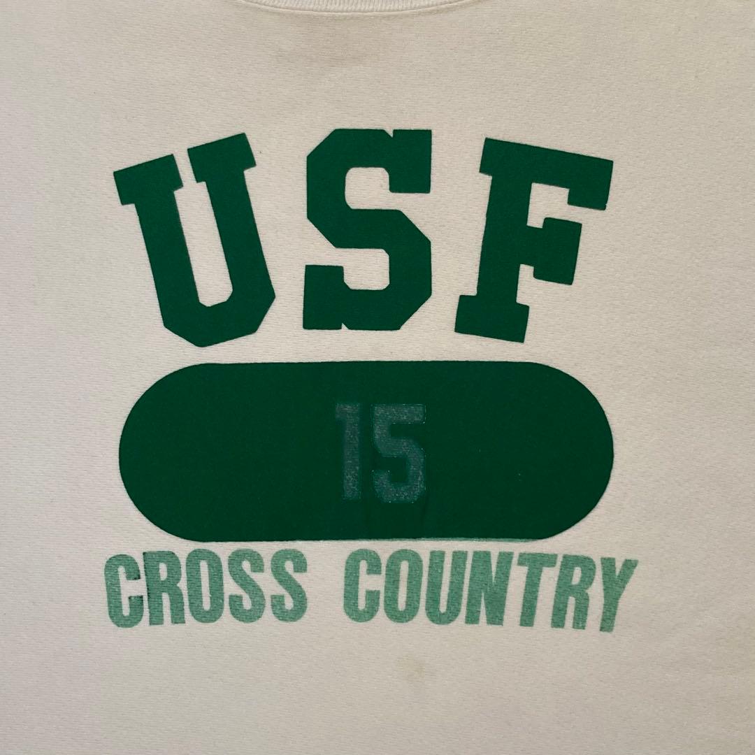 超美品 白ボディ×緑 80's チャンピオン リバースウィーブ トリコタグ中期