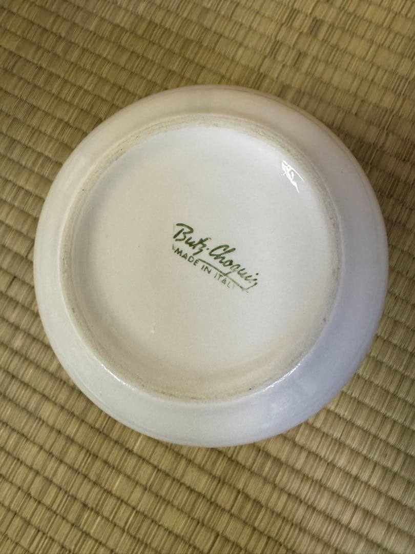 希少　Butz-Choquin ブッショカン　タバコ入れ　イタリア製　陶器　電車