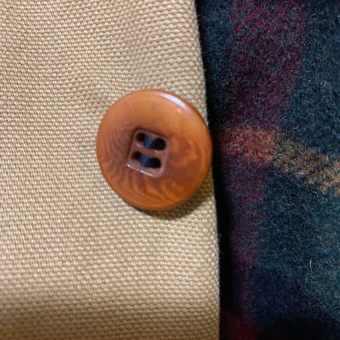 90年代L.L.bean カバーオール　ベージュ コーデュロイ襟