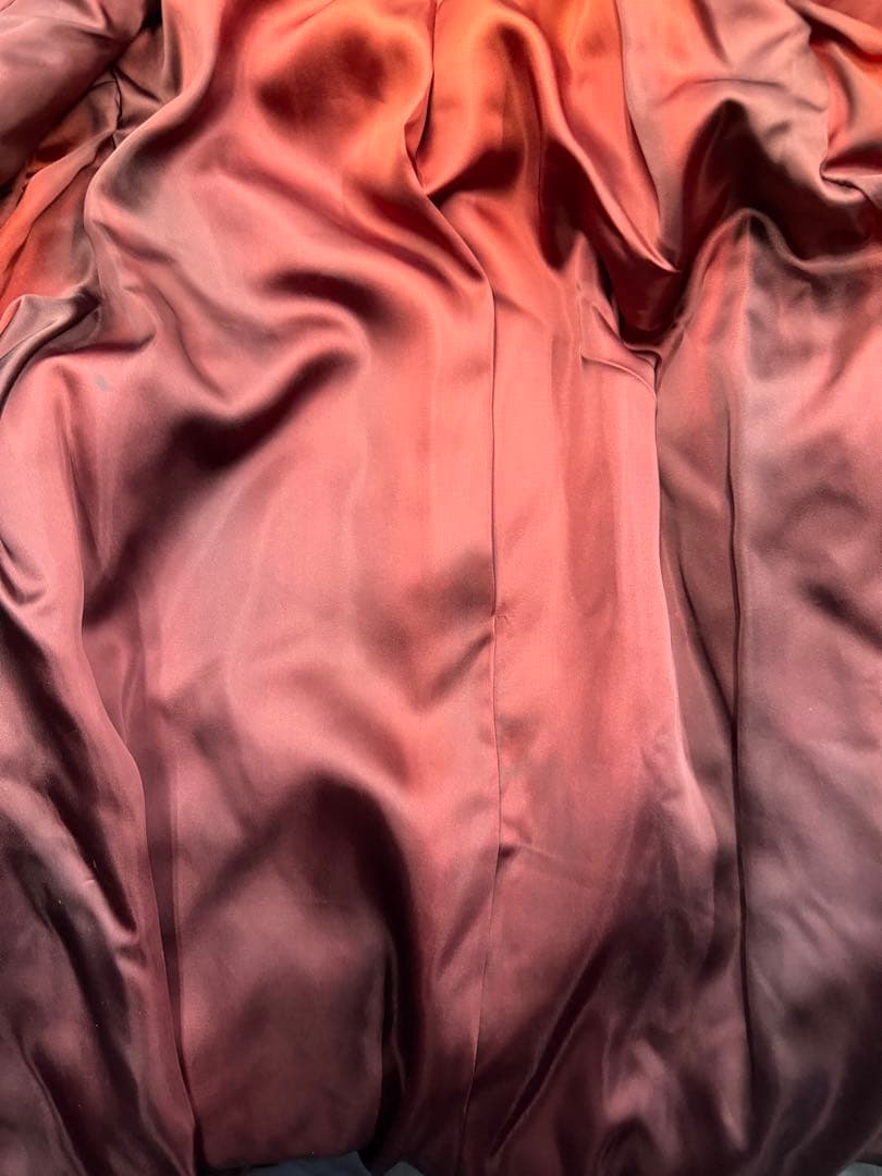 美品　金のSAGA MINKブラウン毛皮コート