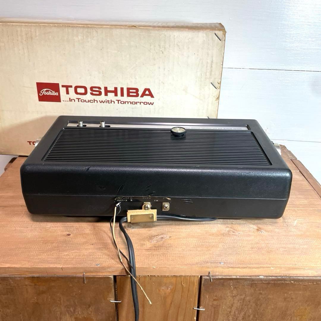 【動作OK】東芝 目覚まし パタパタ時計 FM AM ラジオ RC-685F