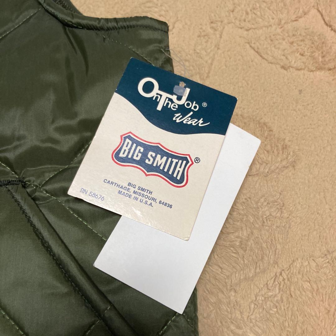 ビンテージ デッドストック ビッグスミス キルティングベスト アメリカ製 L