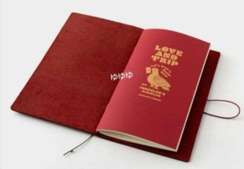 トラベラーズノート レギュラーサイズ LOVE AND TRIP レッド 赤