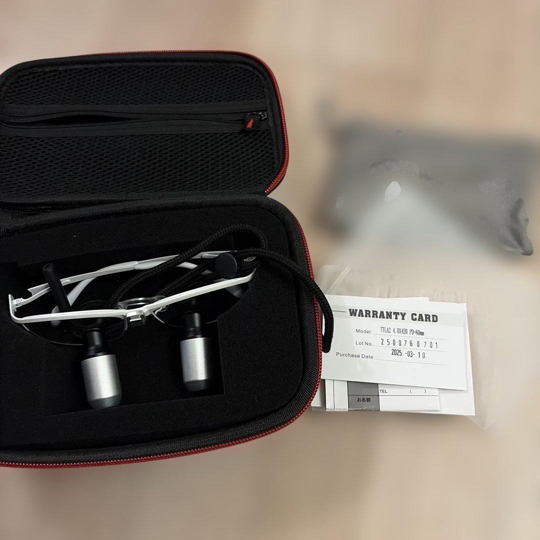 【数回使用】CIクリアビュールーペ4倍 ケース付き 歯科 拡大鏡