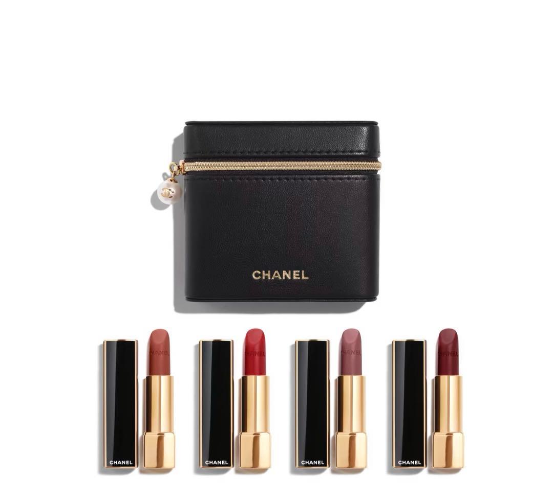 日本未展開♡CHANEL ROUGE ALLURE VELVET限定レザーポーチ