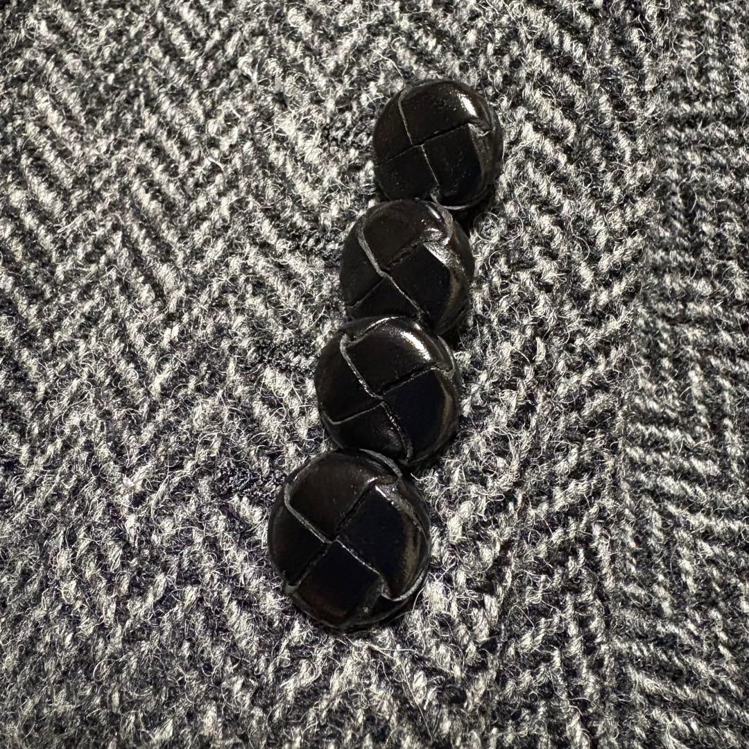 【美品】ニューヨーカーハリスツイードジャケット ウール100% M くるみボタン