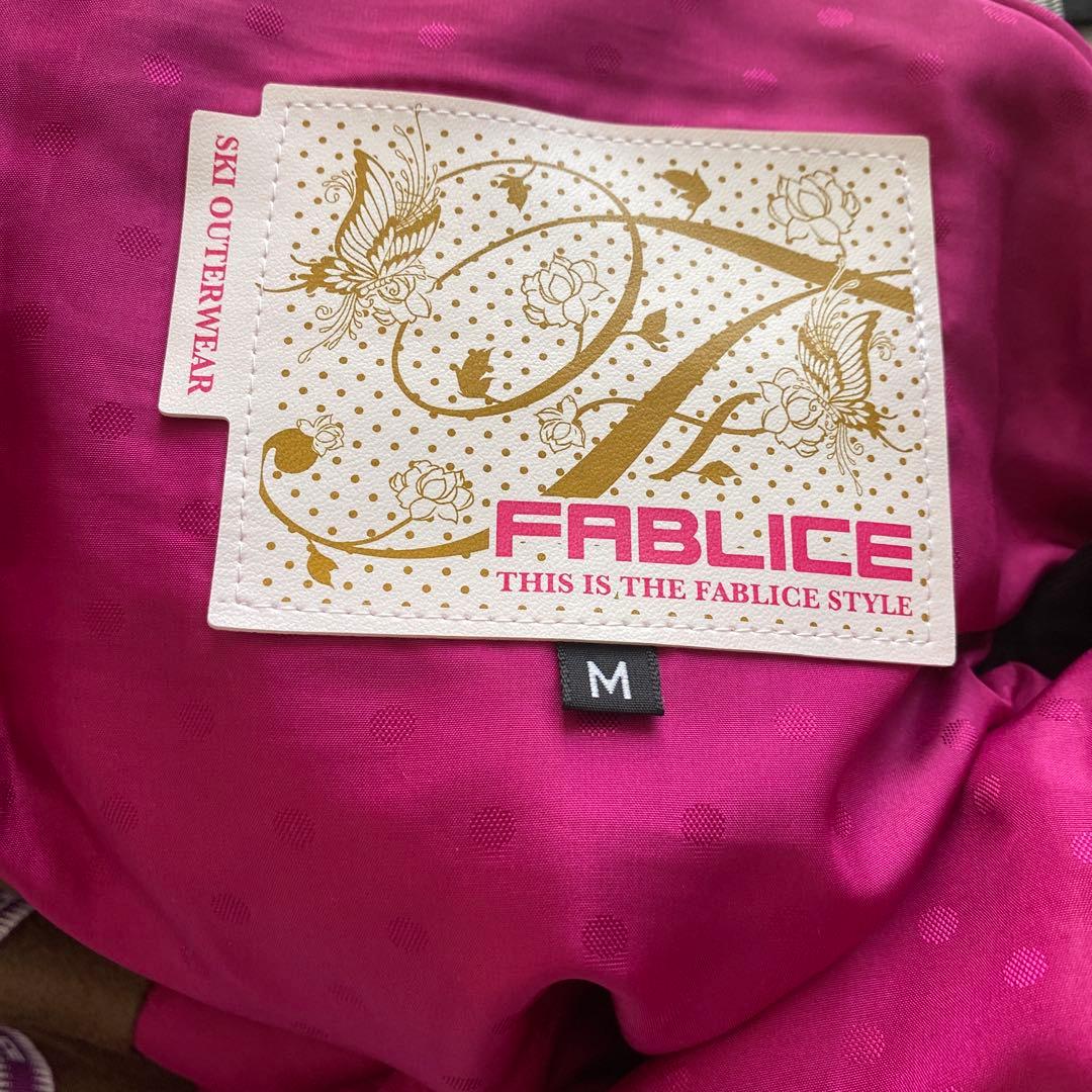 小物・カイロ付きFABLICE スノーボード・スキーウェア チェック柄上L 下M