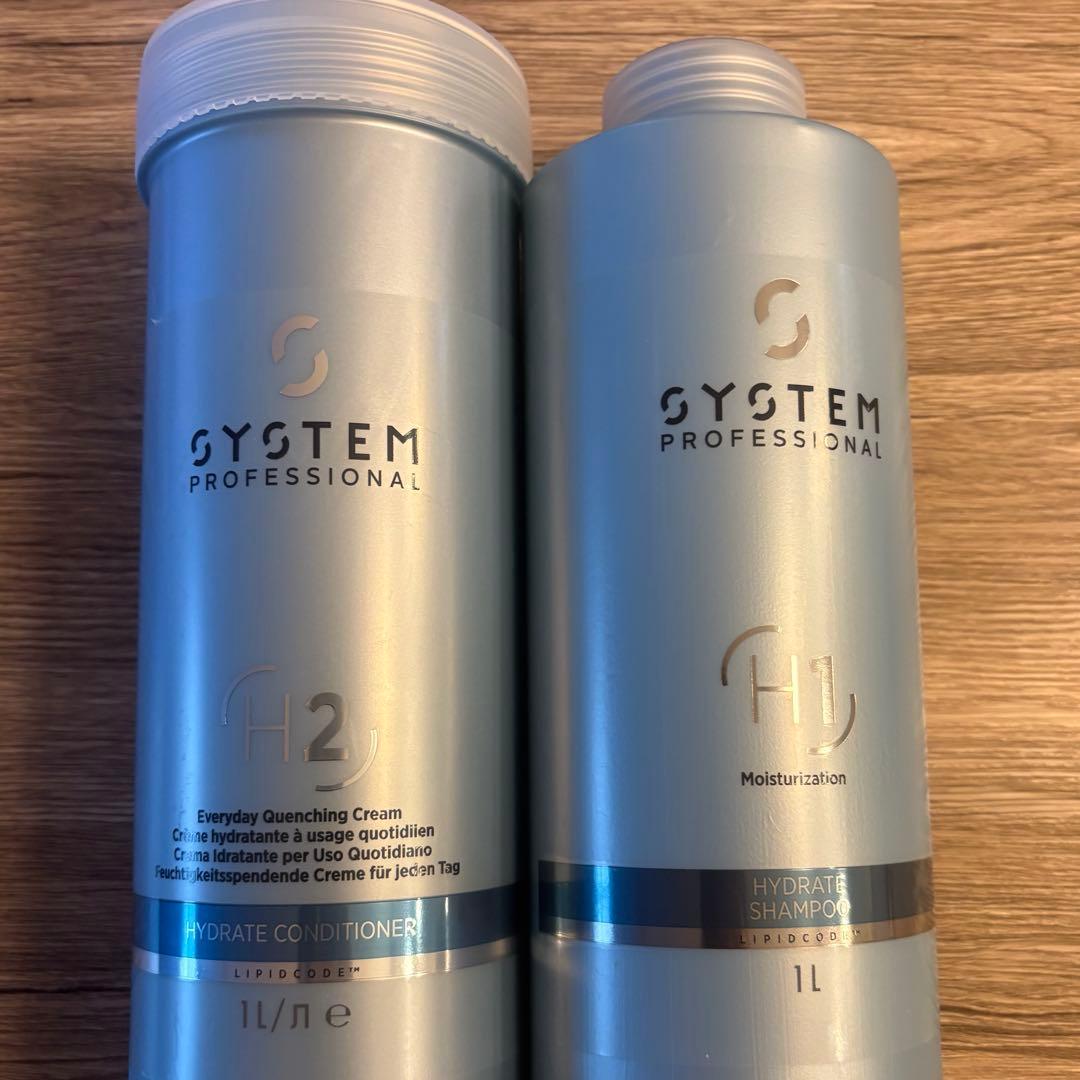 【新品】ウエラ　システム　ハイドレイトシャンプー&コンディショナー 1000ml
