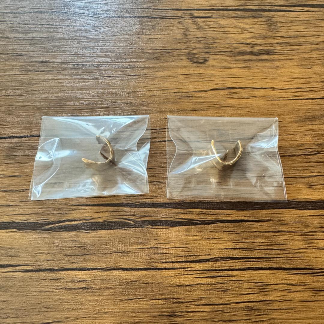 【美品】PLUIE／パスドス ヘアピアス（CHAMPAGNE）