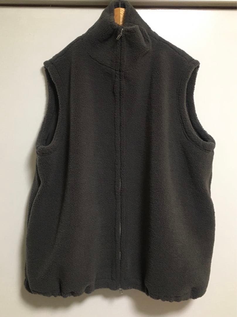 【新品未使用】feepur ダブルジップボアベスト グレー