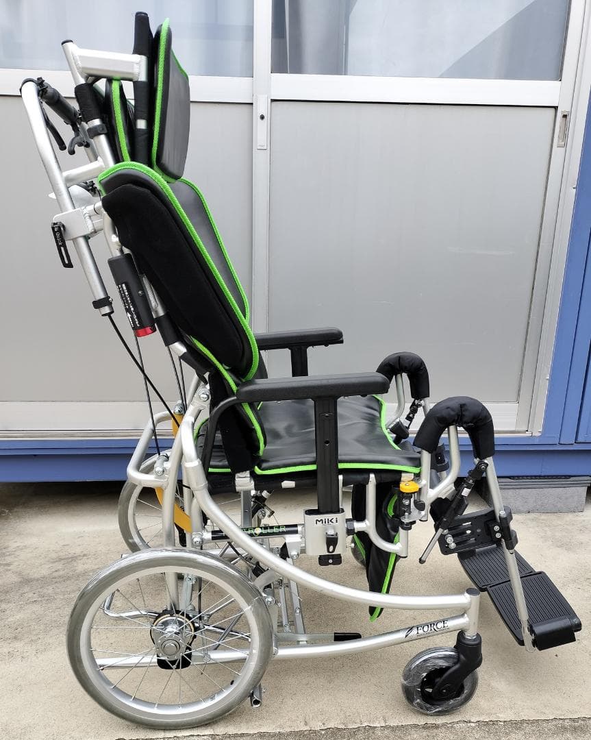 ＭＩＫＩ　リクライニング式車椅子　ネクストローラーＳＰⅡ　中古美品　部品欠品無し