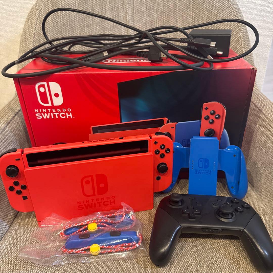 Nintendo Switch 本体 マリオレッド × ブルー セット&プロコン