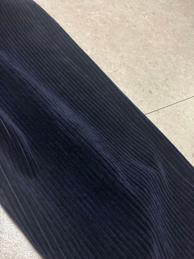 美品　BLAMINK コーデュロイパンツネイビー