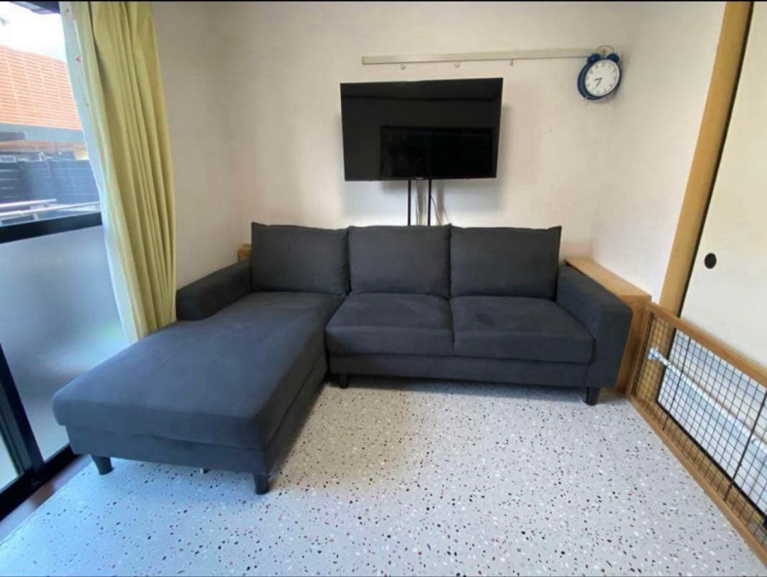 at1009さん専用　ソファ　3人〜4人用　横の木の台も付けます