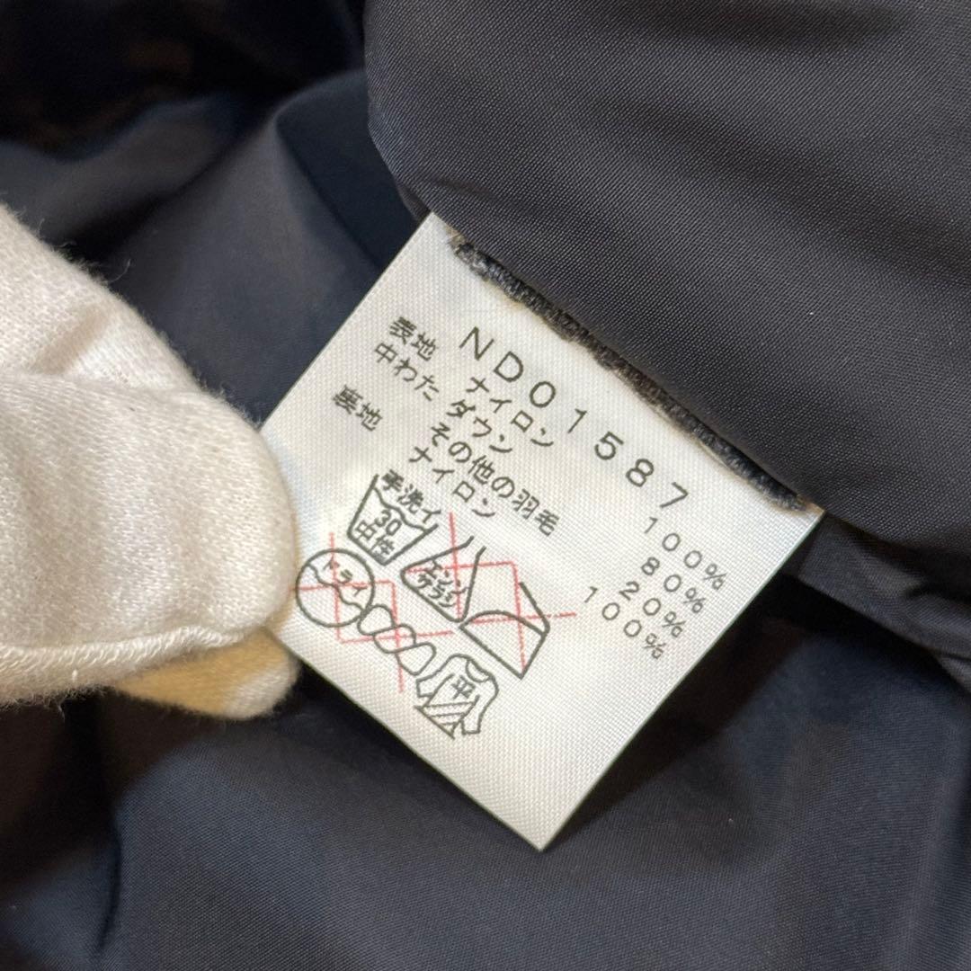 極美品 XLサイズ ノースフェイス ヌプシ ダウンベスト センターロゴ