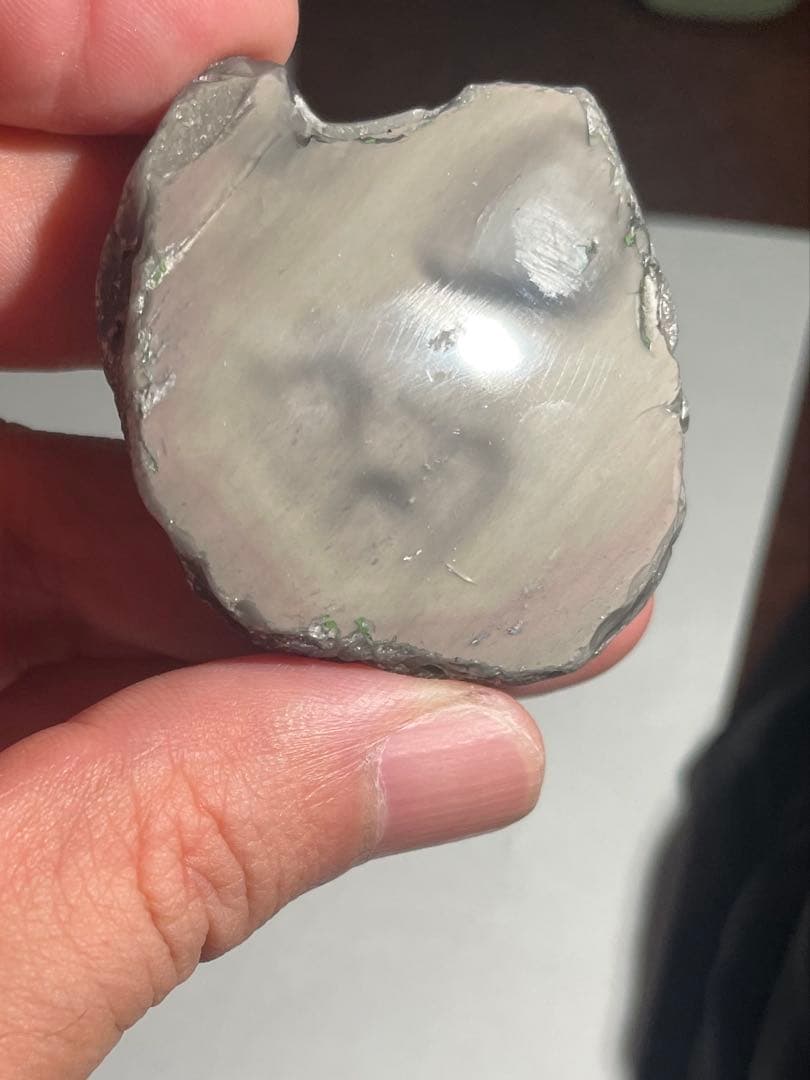 研磨品　十勝石玲瓏セット　①イエローグリーンベース　②淡水色