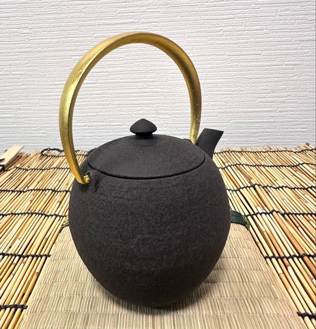 新品　菊地保寿堂　奥山清行デザイン　和鉄ポット　まゆSS 鉄急須　南部鉄瓶