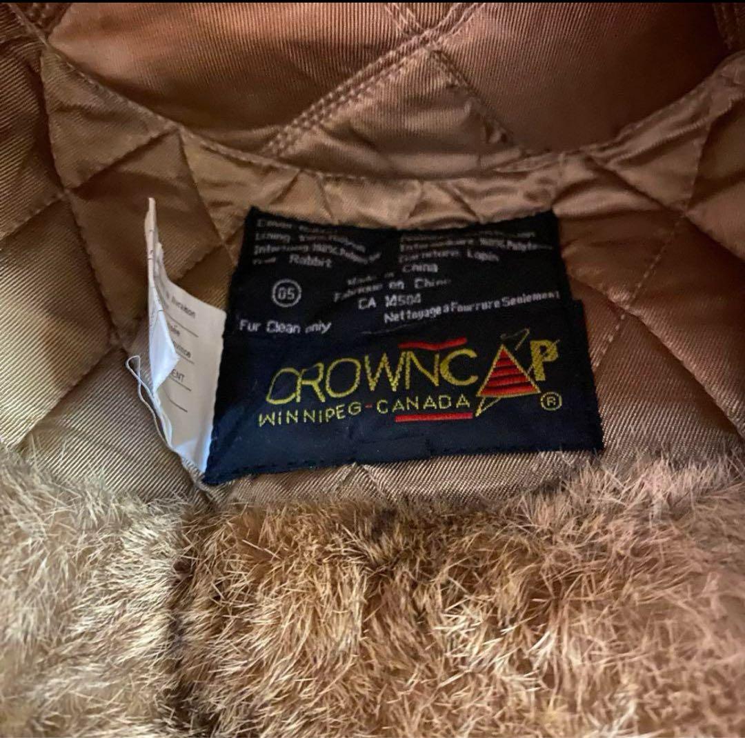 (大人気)crowncap far fried cap 毛皮帽子　ラビット民族帽