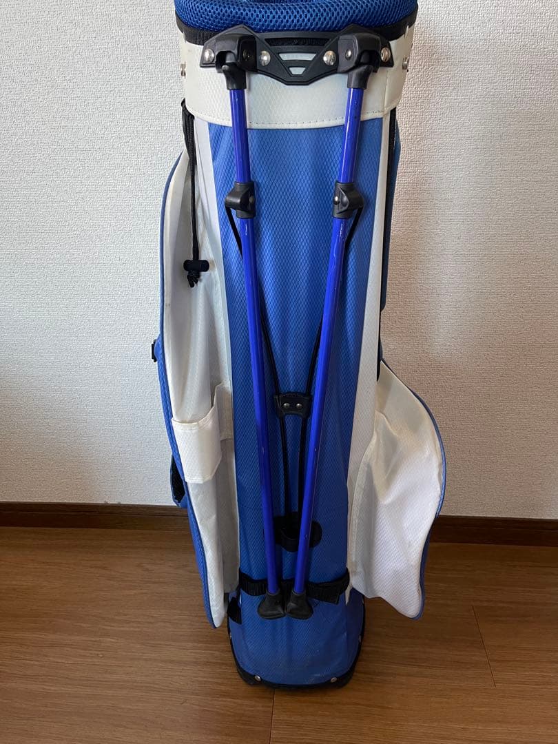 シェルボ CHERVO スタンドキャディバッグ 軽量 ホワイト×ブルー