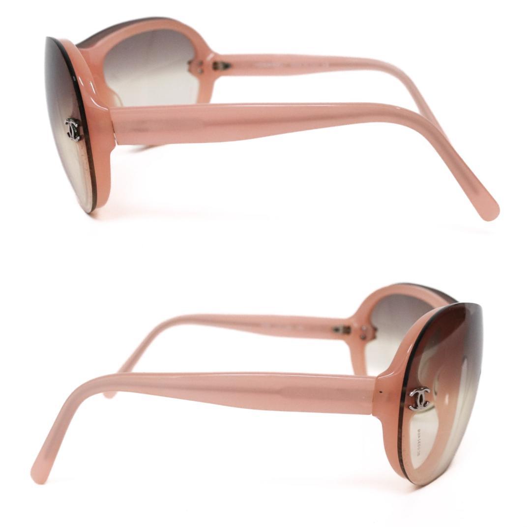 CHANEL ココマーク グレーベージュグラデ シールドサングラス d114