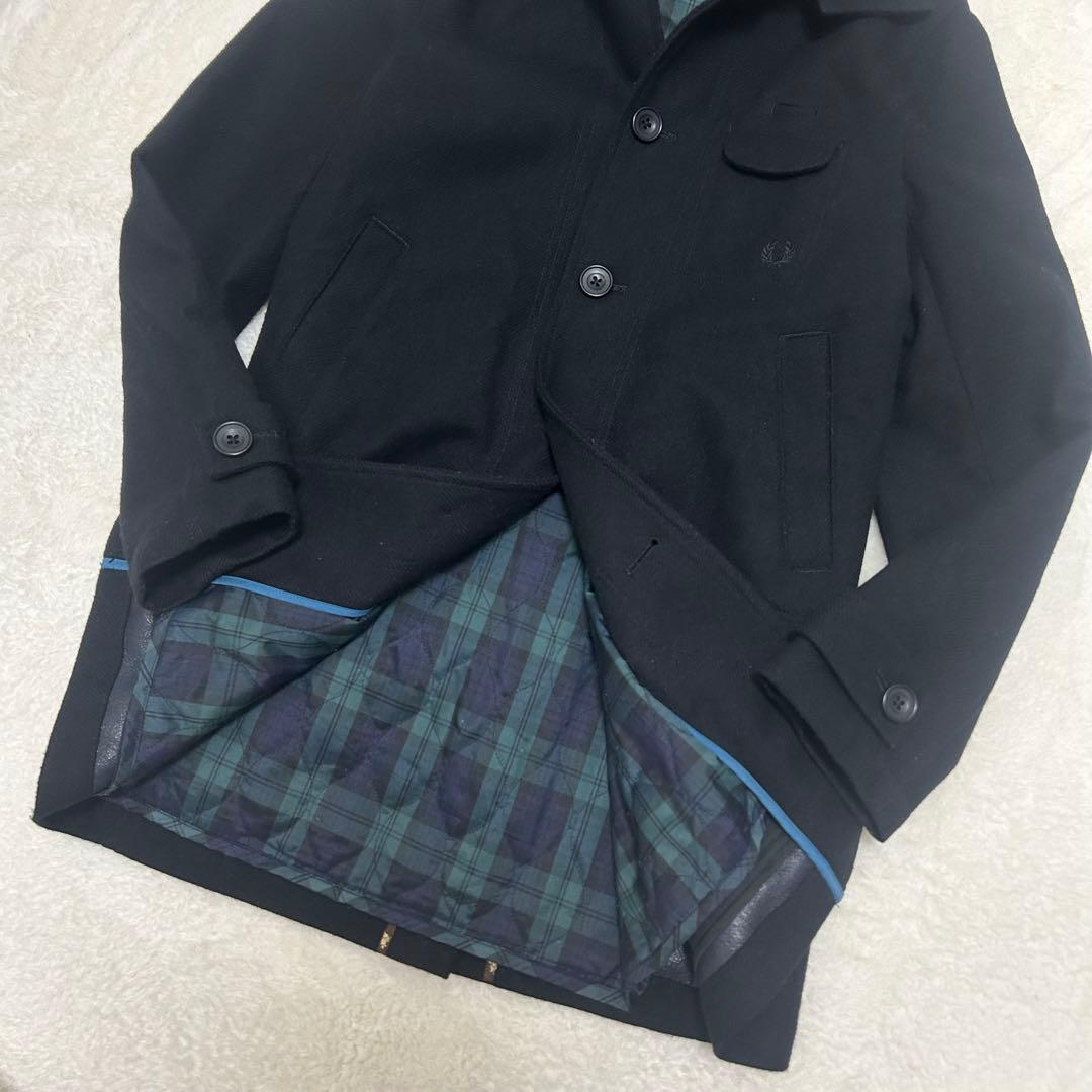 【美品】フレッドペリー ライナー付き コート ブラック Mサイズ