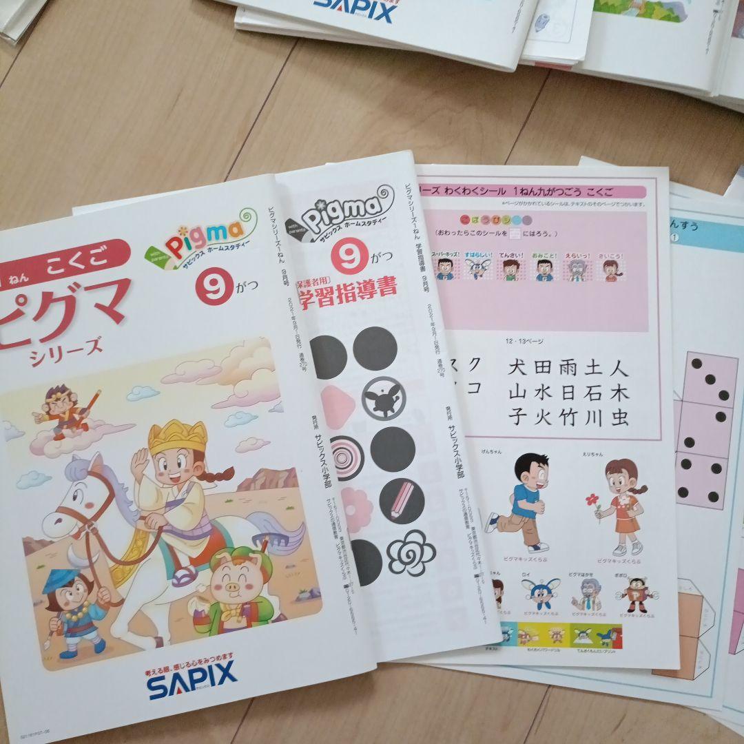ピグマキッズくらぶ 1年生 12ヶ月分 未記入 SAPIX サピックス 通信教育