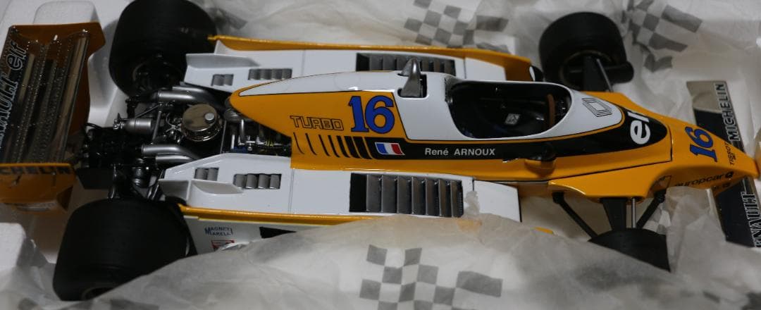 超貴重　ポールズ・モデル１／１８ ルノーRE20ターボ　１９８０ Ｒ・アルヌー