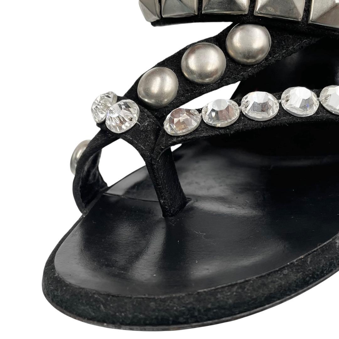 《超美品》ジュゼッペザノッティ バルマン コラボ サンダル ビジュ スタッズ