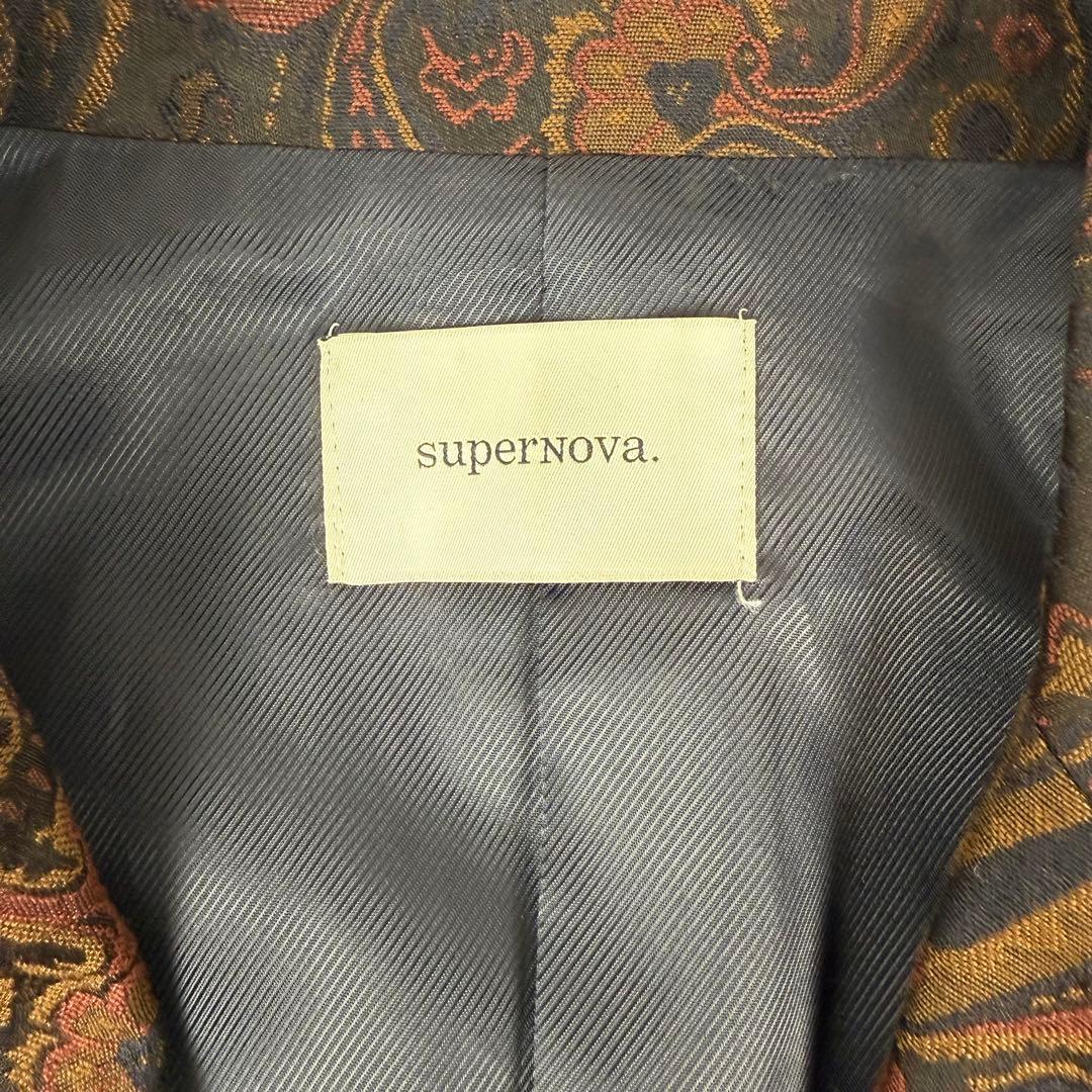 supernova スーパーノヴァ ペイズリージャガードテーラードジャケット