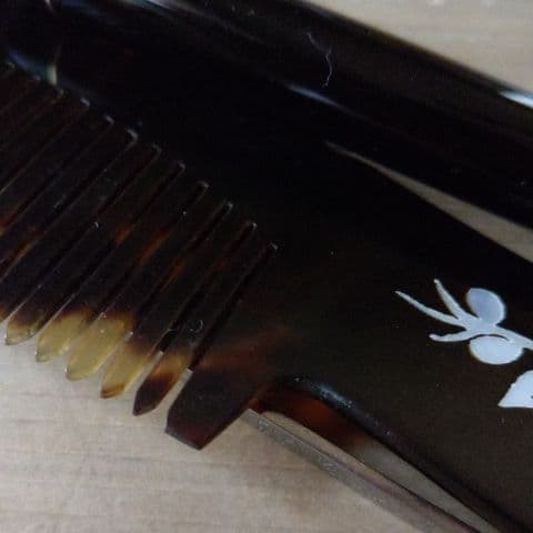 べっ甲コーム、ラタン装飾