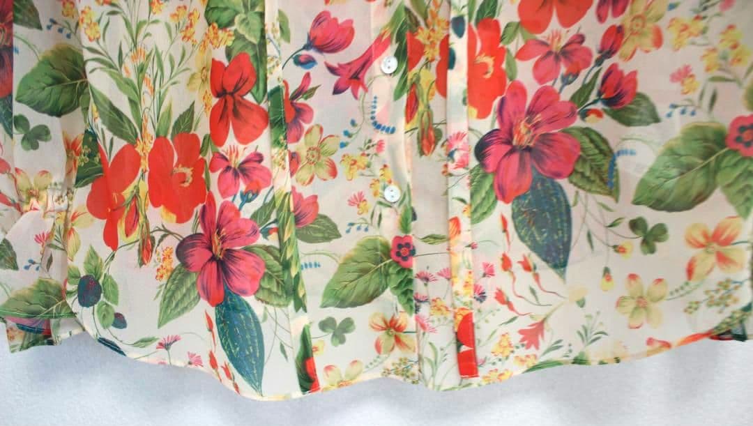 グレースコンチネンタル　ボタニカルボウタイブラウス　36