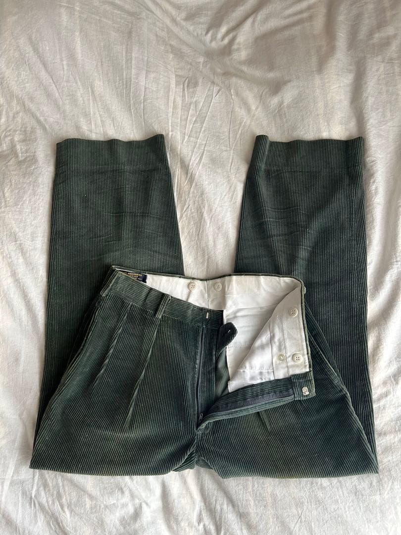 90s 90年代 コーデュロイパンツ ブルックスブラザーズ カーキ W32