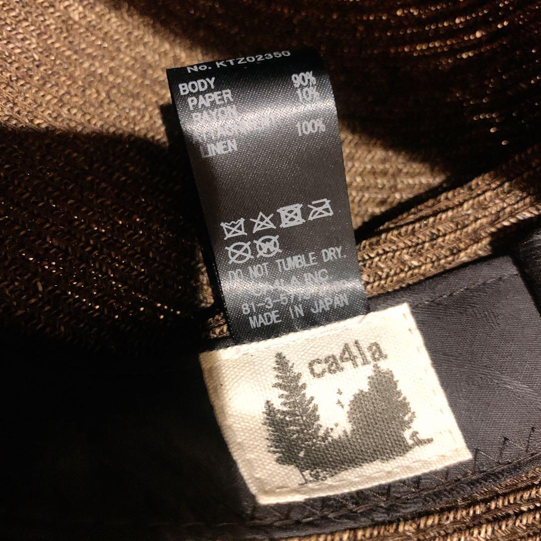 カシラ　ca4la 麦わら帽子　ブラウン