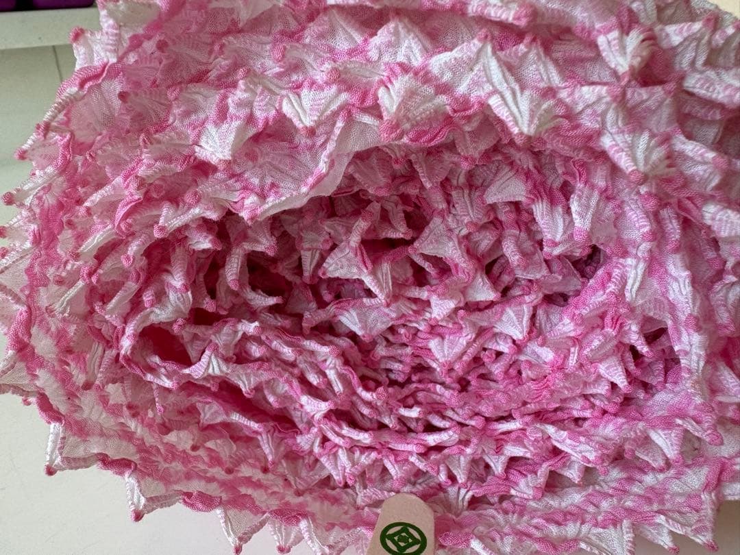 有松絞り　反物　レア色　ピンク