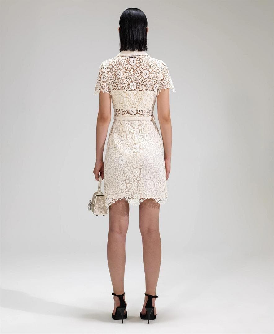 あ*い様 セルフポートレイト ワンピース ローズレース UK8 未使用 Rose