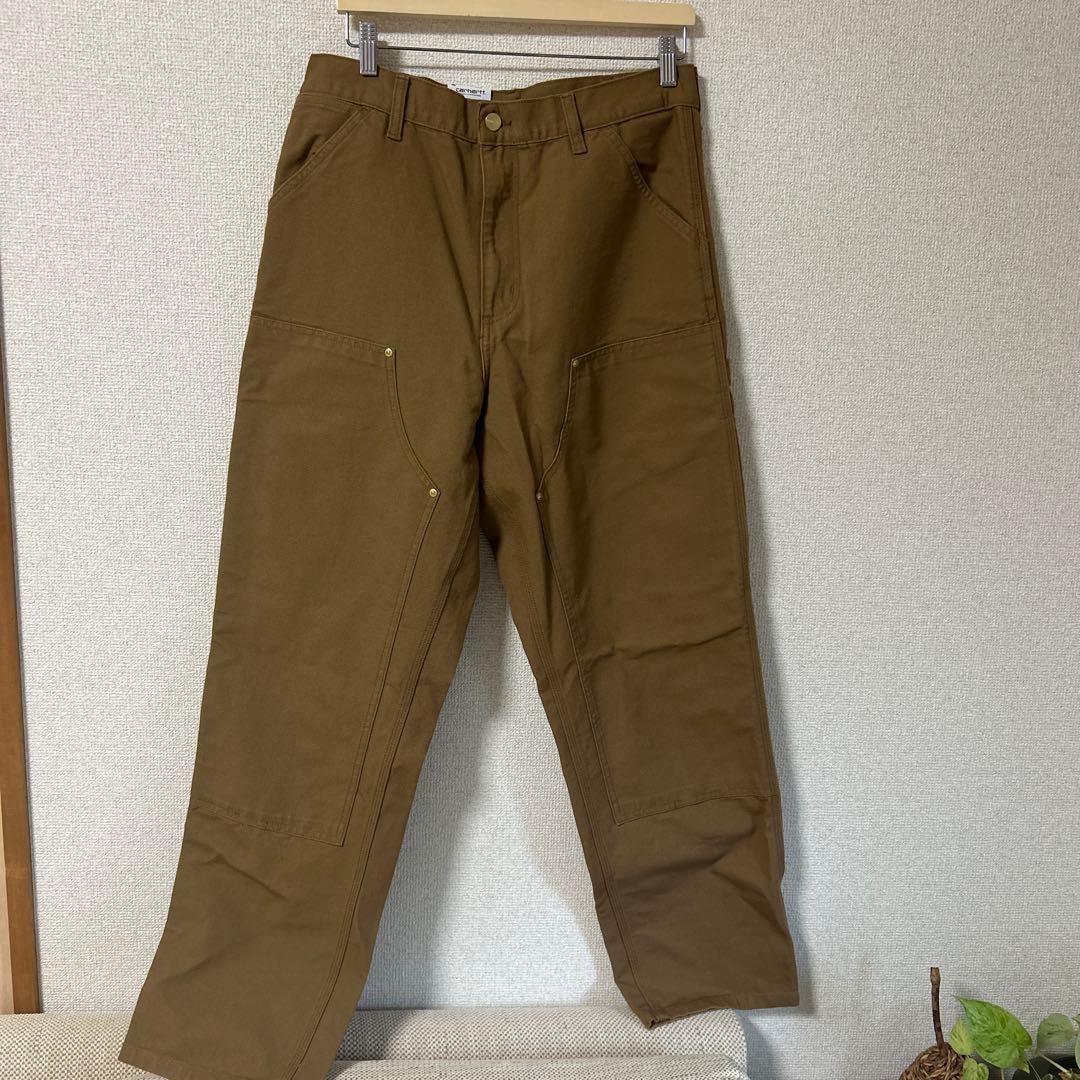 新品未使用Carhartt ダブルニーパンツ W32 ブラウン