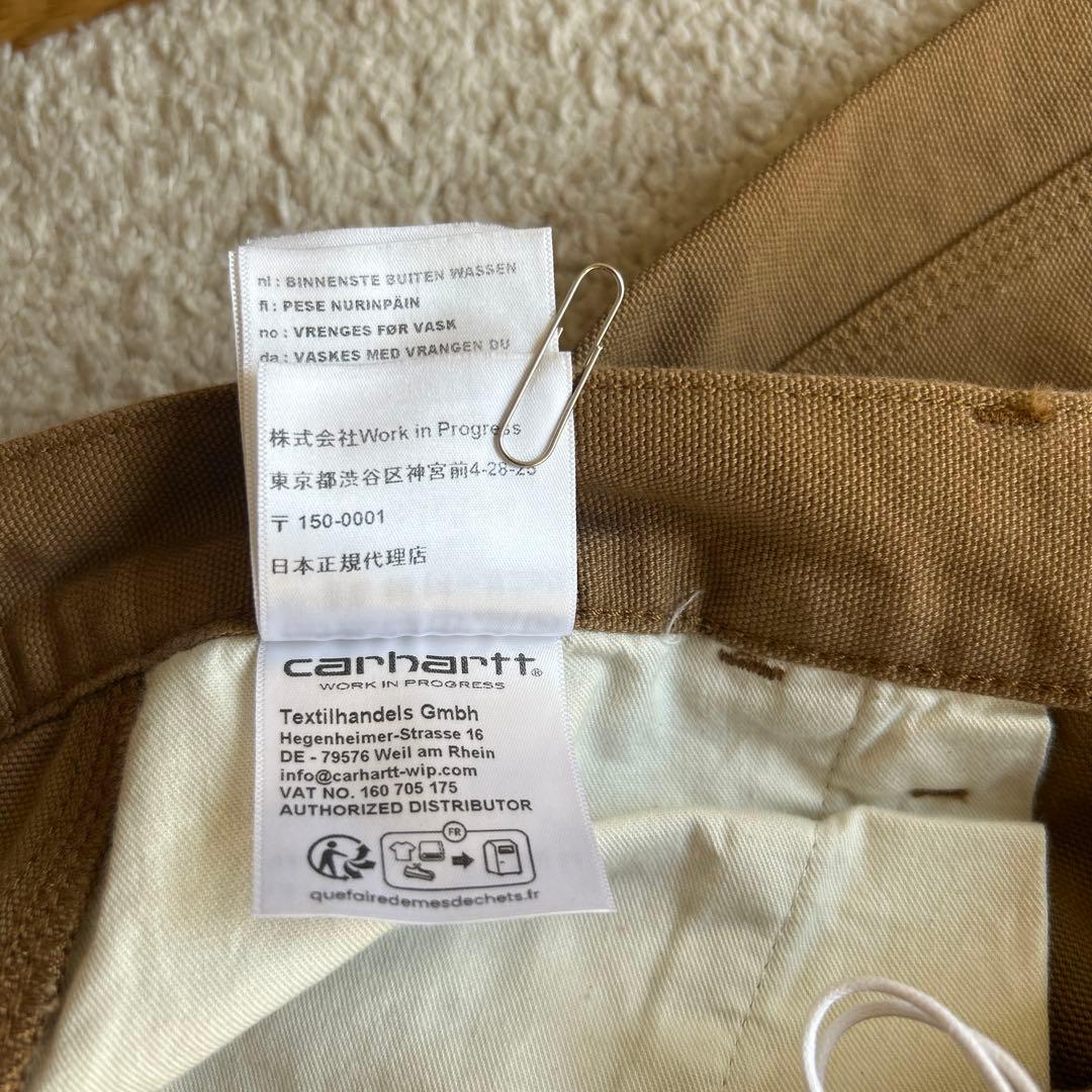 新品未使用Carhartt ダブルニーパンツ W32 ブラウン
