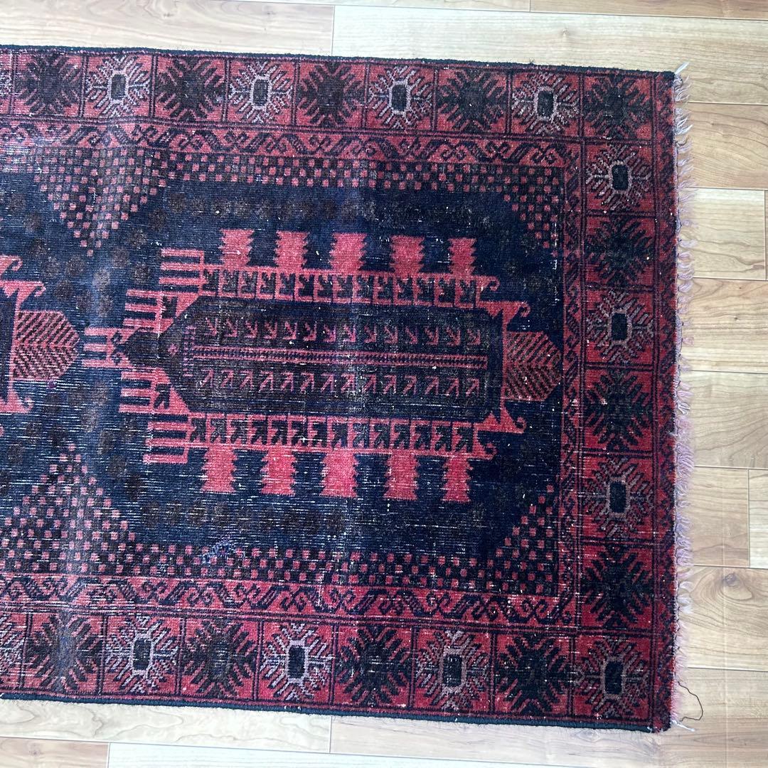 【1980's vintage】 バルーチ族 ビンテージラグ