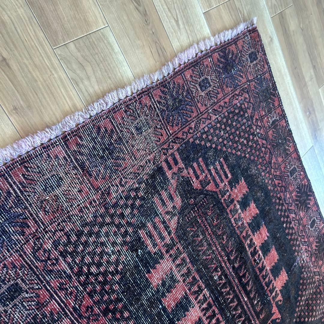 【1980's vintage】 バルーチ族 ビンテージラグ