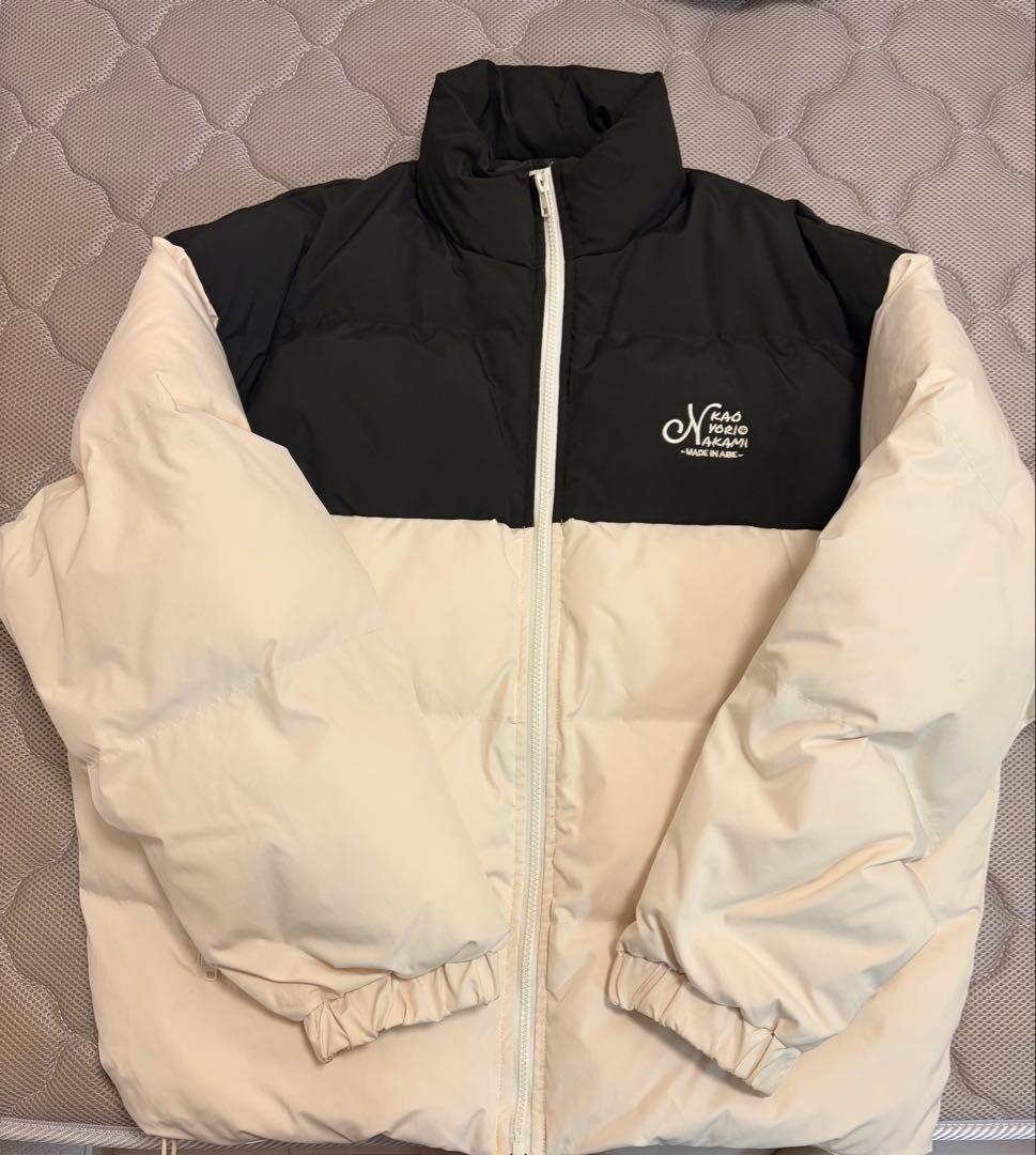 Kaoyorinakami ダウン　panel blousonブラック/ホワイト