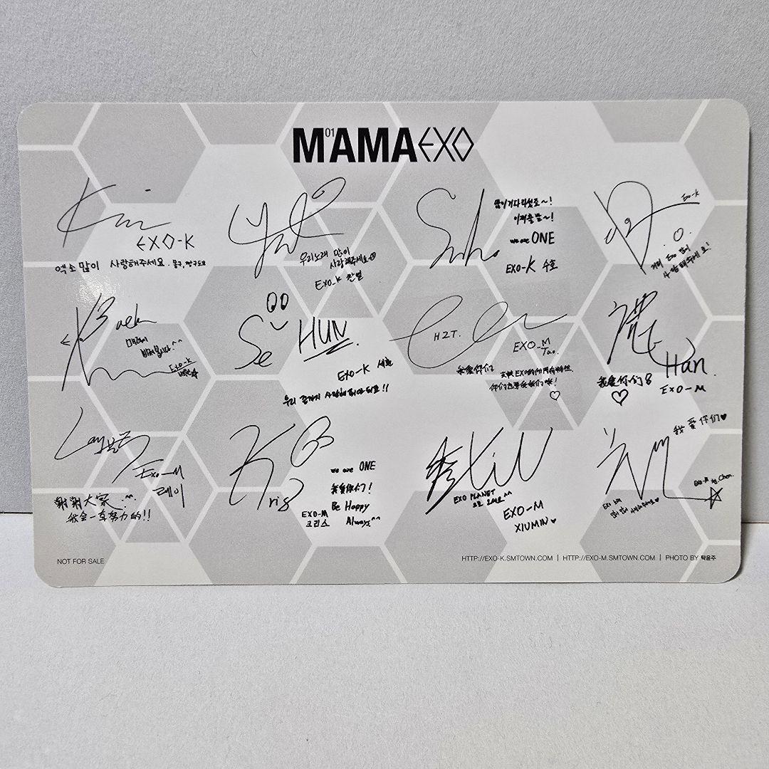 【超貴重】EXO-M MAMA 韓国盤 旧 K・M 集合 オール トレカ付き