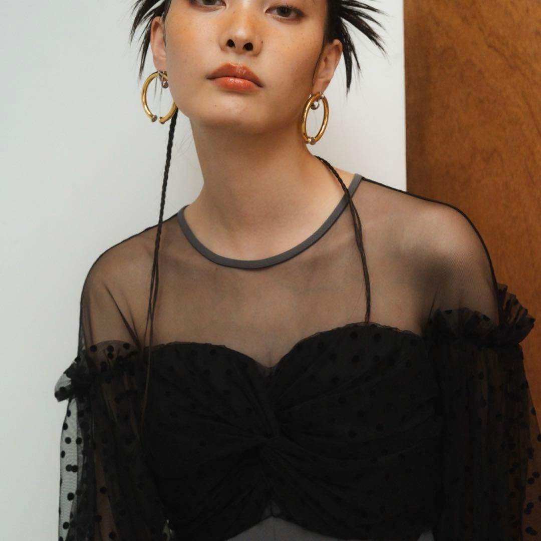 結婚式 アンドレスド　flocky dot pants dress 【Lサイズ】