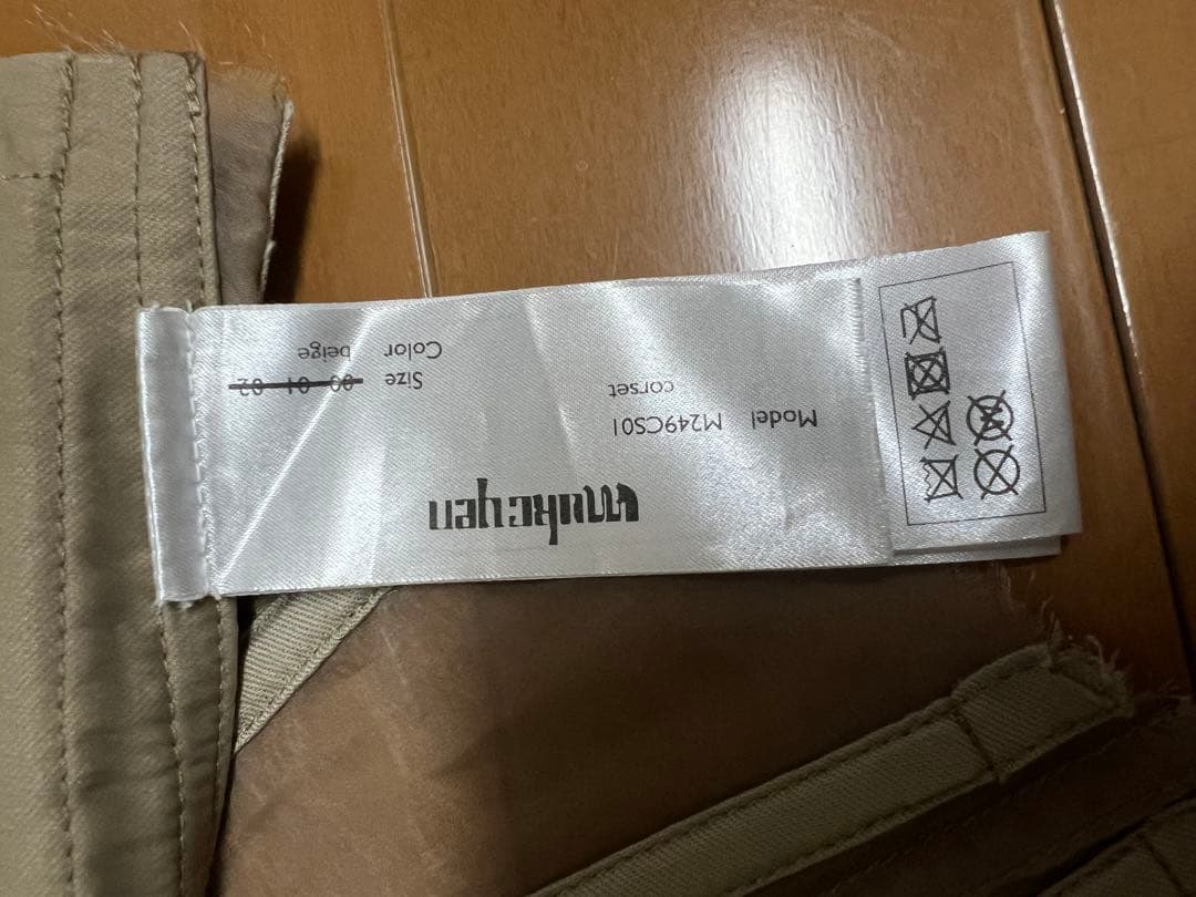 mukcyen 24aw collection コルセット